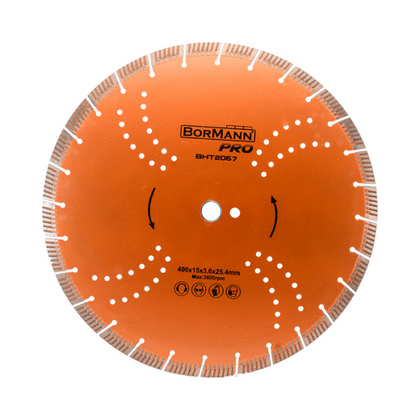 Disc diamantat CLEAN CUT 400x3.6x30/25.4mm 15mm (BHT2069), Bormann Pro