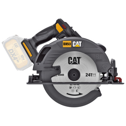 Fierastrau circular CAT, 18V (fara perii) fara acu si incarcator, Model DX53B