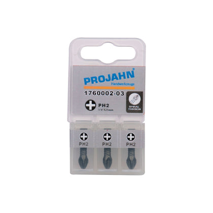 Set de biti TORSION Phillips PH 1 ,lungime 25 mm, PROJAHN 1/4