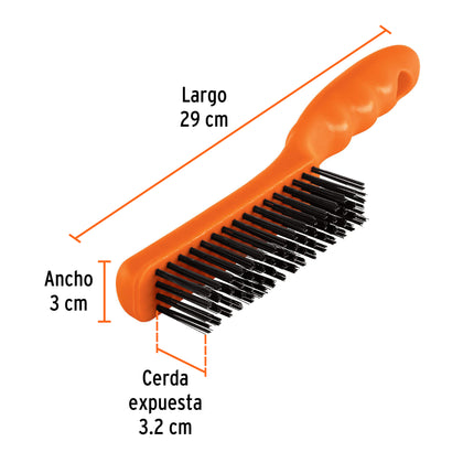 Perie de sarma pentru gratar de otel carbon, 28 cm, Truper