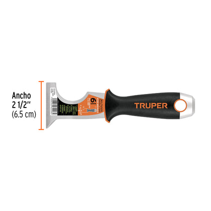 Spaclu multifunctional din otel inoxidabil TRUPER, 6.5 cm