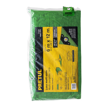 Prelata verde, 6x12 m, TRUPER