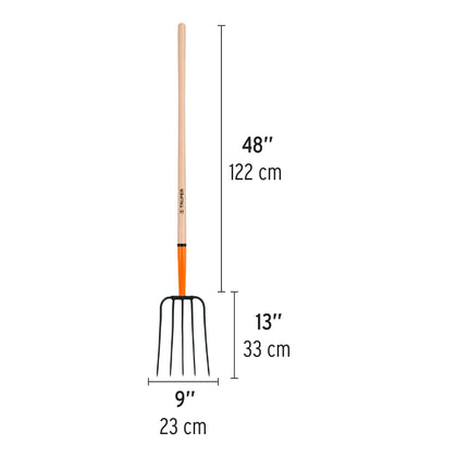 Furca cu 5 dinti si coada din lemn de 122 cm Truper