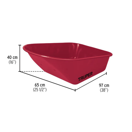 Roaba metalica profi, volum 170 L - Truper