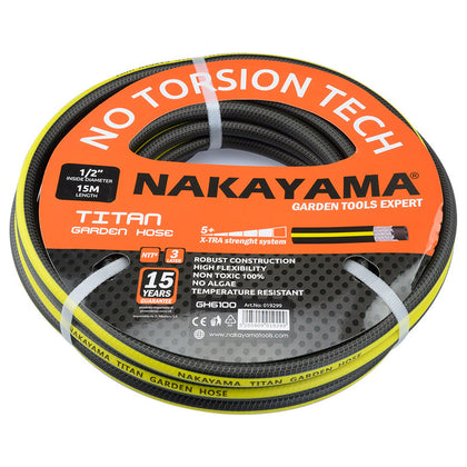 Furtun de gradina NAKAYAMA titan, 3 straturi, 1/2