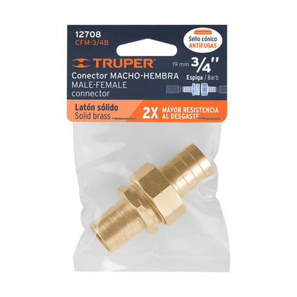 Conector alama pentru doua furtunuri de 3/4” - Truper