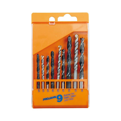 Set burghie PROJAHN mixta: metal HSS DIN 338 Typ N, beton, lemn 9 buc/set - sculeshop